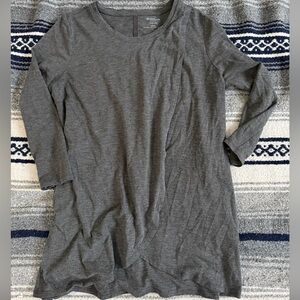 Motherhood Maternity Nursing Grey Front Drape 3/4 Sleeve Size Small